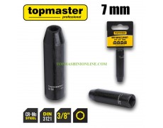 Удължена ударна шестостенна вложка 7 мм, 3/8 Top Master Pro 330820 thumbnail image