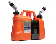 Комбинирана пластмасова туба Husqvarna 580754201 за гориво и масло за верига 5-2.5 литра с вградена кутия за инструменти thumbnail image