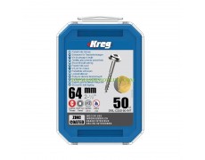 Поцинковани самонарезни винтове за дърво с дължина 64 мм Kreg SML-C250-50 Maxi Loc 50 бр. едра резба thumbnail image