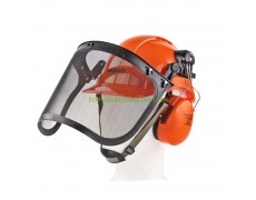 Комбинирана предпазна каска-шлем с антифони и визьор Dema 30223 54-63 см thumbnail image