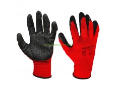 Ръкавици от червено трико и черен латекс Top Strong 540138 thumbnail image