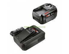 Стартов комплект акумулаторна батерия 18 V 4 Ah Li-ion и зарядно устройство Bosch 1600A031T6 Starter Set 18V Alliance thumbnail image