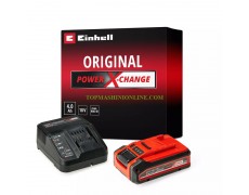 Стартов комплект зарядно устройство и акумулаторна батерия 18 V, 4,0 Ah PLUS Einhell 4512159 PXC Power X-Change Li-ion thumbnail image