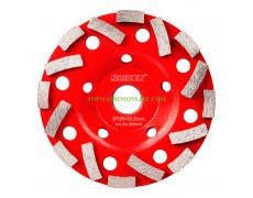 Двуредов диамантен диск за шлайфане на бетон Raider 209944 LR с диаметър 125 мм с 16 сегмента thumbnail image