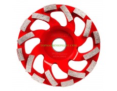 Двуредов диамантен диск за шлайфане на бетон Raider 209943 LL с диаметър 125 мм с 16 сегмента thumbnail image