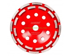 Двуредов диамантен диск за шлайфане на бетон Raider 209946 с диаметър 180 мм thumbnail image