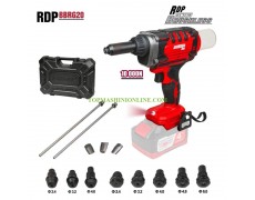 Безчеткова акумулаторна нитачка за попнитове Ø 2.4-6 мм Raider Pro RDP-BBRG20 Solo 030199 10 000 N, без батерии и зарядно устройство в куфар thumbnail image