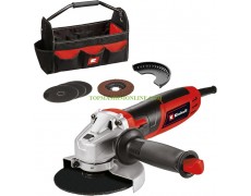 Комплект електрически ъглошлайф с диаметър Ø 125 мм Einhell TC-AG 125/850 Kit мощност 850 W, 12000 мин-¹, 4430977 с 4 диска и чанта thumbnail image