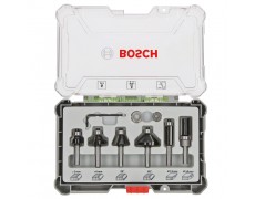 Комплект фрезери за оберфреза Bosch Ø 8 мм, 6 части, за изрязване и оформяне на ръбове, 2 607 017 469 thumbnail image