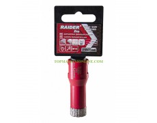 Диамантена боркорона с диаметър Ø 18 мм за ъглошлайф Raider 157842 М14 за пробиване на керамични плочки и гранит thumbnail image