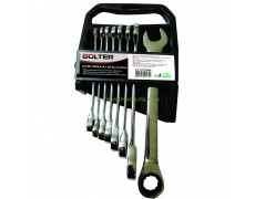 Комплект звездогаечни ключове с тресчотка Bolter LT52464 8 бр. 8-19 мм thumbnail image