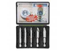 Комплект винтови екстрактори за вадене на скъсани болтове BGS 50410 5 броя HSS със захват 6,3 мм 1/4" thumbnail image