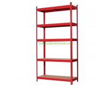 Червен метален стелаж с 5 рафта Top Strong 600004 с размери 1800х900х400 мм thumbnail image
