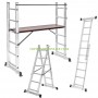 Алуминиево скеле - комбинирана двураменна стълба 2х6 Elefant KMH0506A с 3 метра работна височина
