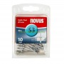 Опаковка стоманени попнитове с диаметър 3 мм, дължина 10 мм Novus 045-0034 тип S3 20 броя