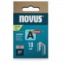 Твърди скоби за такер с дължина 10 мм, дебелина 0.75 мм и широчина 11.3 мм Novus 042-0778 тип A53/10 800 броя 11.3x0.75x10 мм